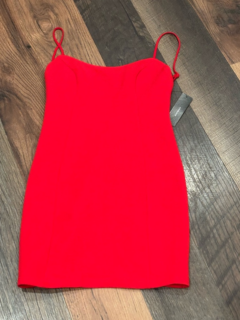Lulu's NWT Flaunt It  Red Bodycon Bodycon Mini Dress Size Small - Picture 2 of 10